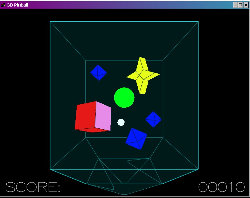 a ball hits a face, causing it to change color